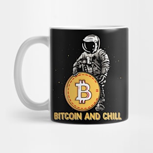 Bitcoin Astronaut Funny Bitcoin to the moon BTC hodl Funny Crypto Gift Mug